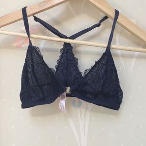 navy blue bralette
